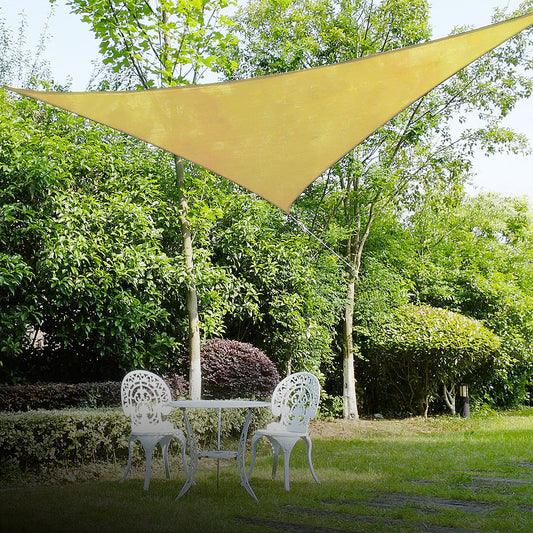 Wallaroo Triangular Shade sail: 8m x 8m x 8m - Sand.