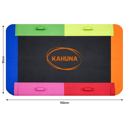 Kahuna Heavy Duty 60 Inch Rectangular Tree Swing With Adjustable 180cm Lifting Ropes Foam Padded Tubes And Full Accessory Kit For Backyard Family Use.