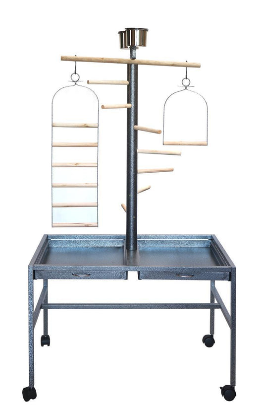 YES4PETS Large Bird Parrot Playpen Gym Toy Stand On Wheels.