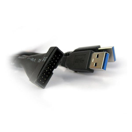 USB 3.0 internal Female to external USB 3.0 port cable.