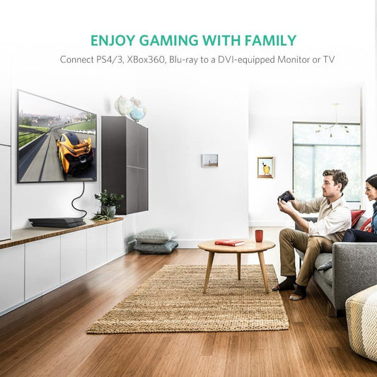 UGREEN 10136 HDMI To DVI 24+1 Cable 3M.