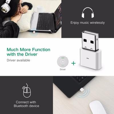 UGREEN USB Bluetooth 4.0 Adapter - White (30723).