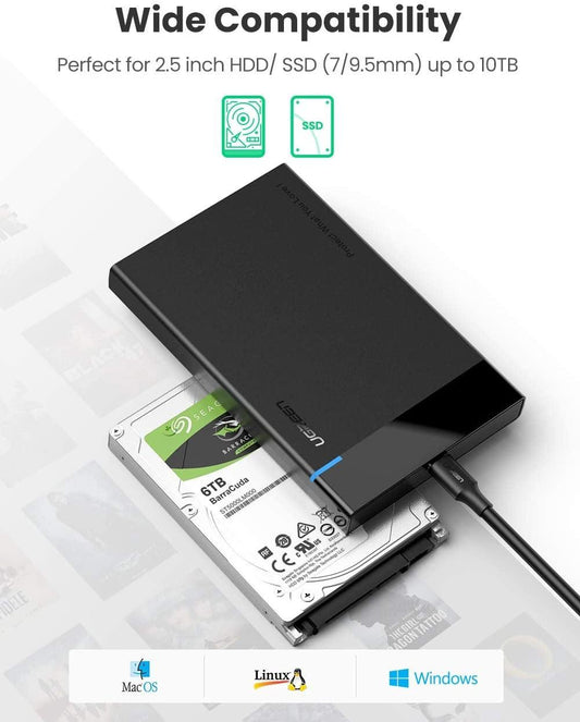UGREEN USB-C 2.5-inch Hard Drive Box 50743.