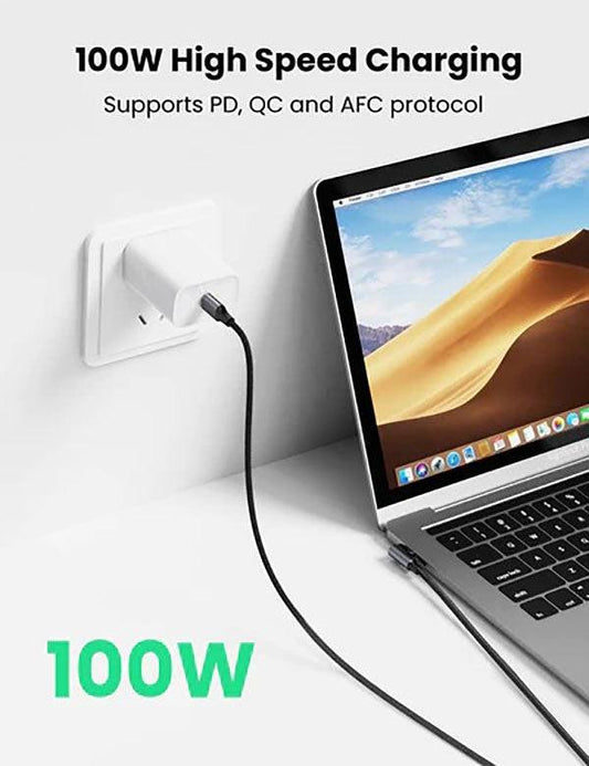 UGREEN 70643 USB-C to Angle USB-C Cable 1M.