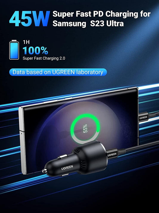 UGREEN 90645 63W USB-C Car Charger.