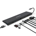Simplecom CHN622 USB-C 12-in-1 Multiport Docking Station Laptop Stand Dual HDMI + VGA Triple Display Gigabit LAN.