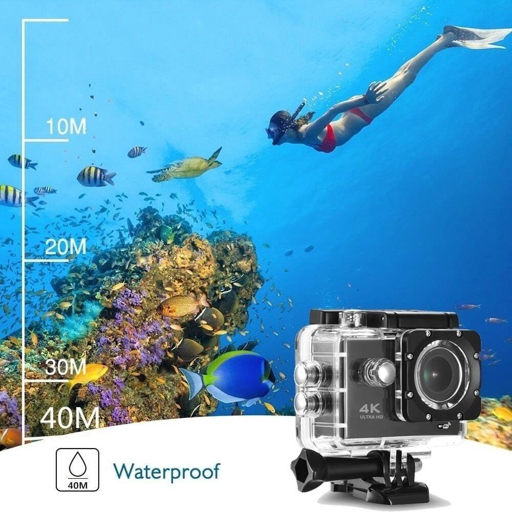BDI New Action Camera 4K wifi sports DV Cam Blue.
