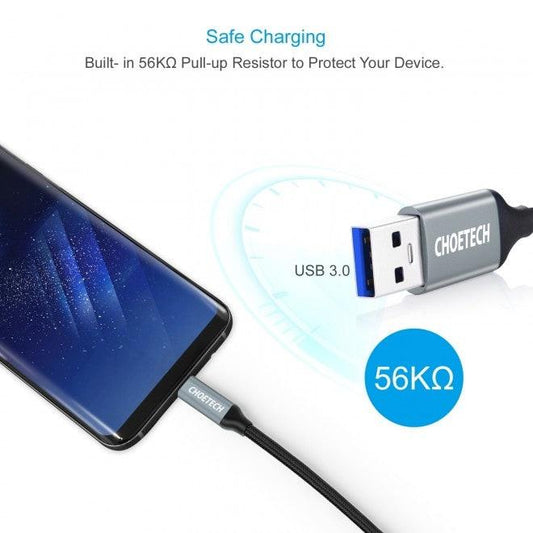 CHOETECH AC0007 USB 3.0 Type-A to Type-C Cable 1M.