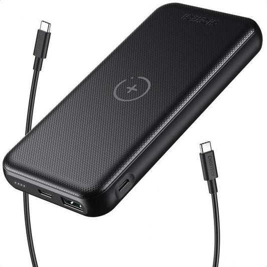 Choetech B650-CC Power Bank 10000mAh with Wireles Power Bank (Black).