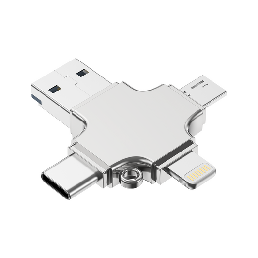 Choetech CR-002-SL EasyGO A+C+Micro+lighting four in one card reader.