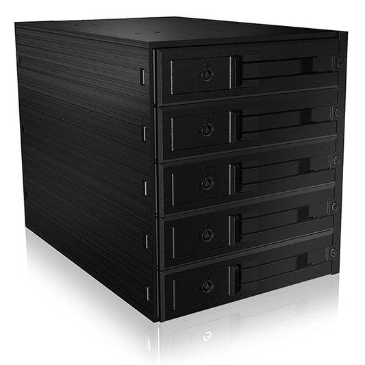 ICY BOX Backplane for 5x 3.5" SATA or SAS HDD in 3x 5.25" bay (IB-565SSK).
