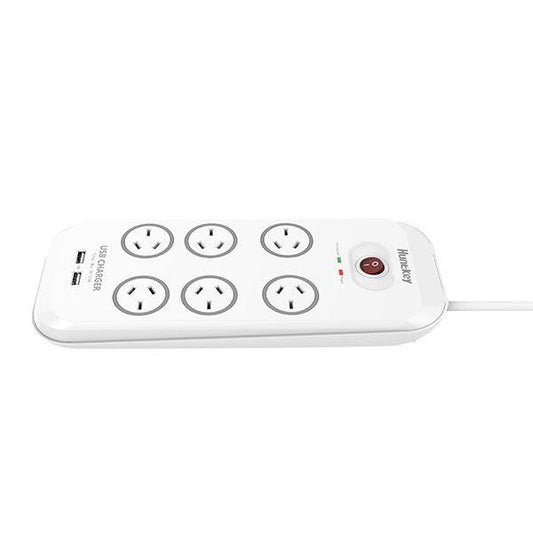 Huntkey 6-Outlet Surge Protector with 2 USB Charging Outlets (SAC607).