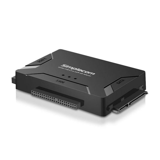 Simplecom SA492 USB 3.0 to 2.5/3.5/5.25 inch SATA IDE Adapter with Power Supply.