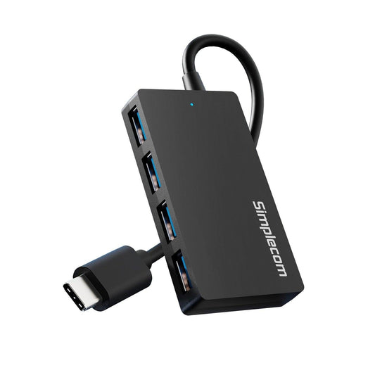 Simplecom CH350 SuperSpeed USB-C to 4-Port USB-A Hub USB 3.2 Gen1.