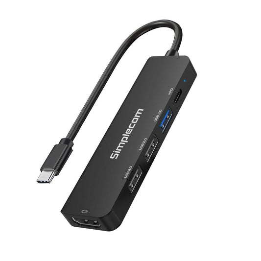 Simplecom CHT550 USB-C 5-in-1 Multiport Docking Station with USB Hub PD HDMI 2.0.
