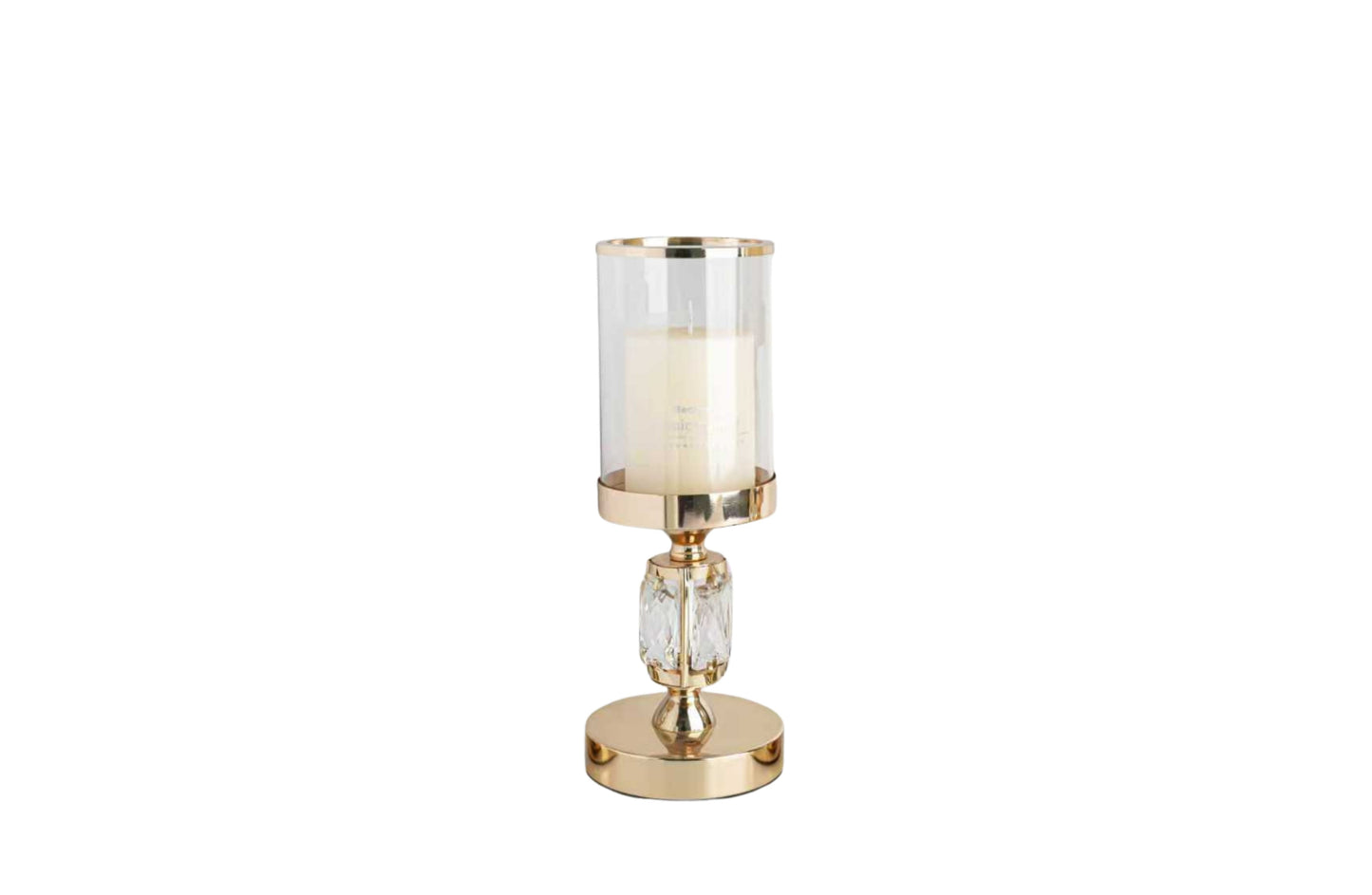 Abode Crystal Candle Holder – Gold - Small