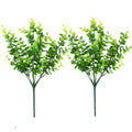 2 Pack Fake Plants Faux Artificial Eucalyptus Plants Home Garden Window Office Wedding Decoration