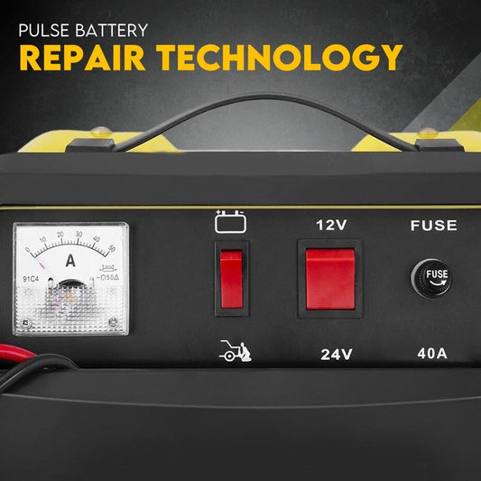 2IN1 Car Battery Charger Jump Starter 12 24V 40A ATV Boat Tractor.