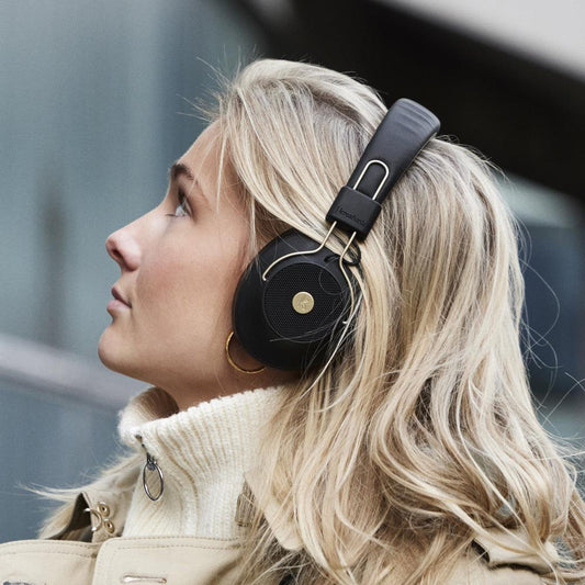 Kreafunk Abeat Qi Bluetooth Headphones W/ Anc - Black.