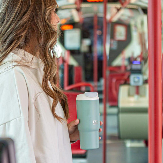 Monbento Travel Mug L - Green Natural.