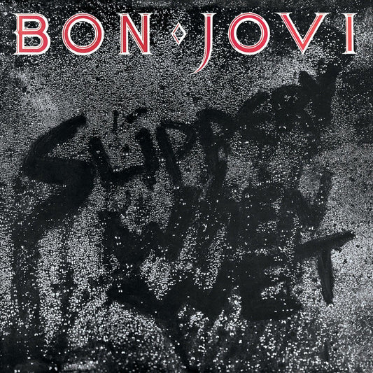 Crosley Record Storage Crate & Bon Jovi Slippery When Wet - Vinyl Album Bundle.