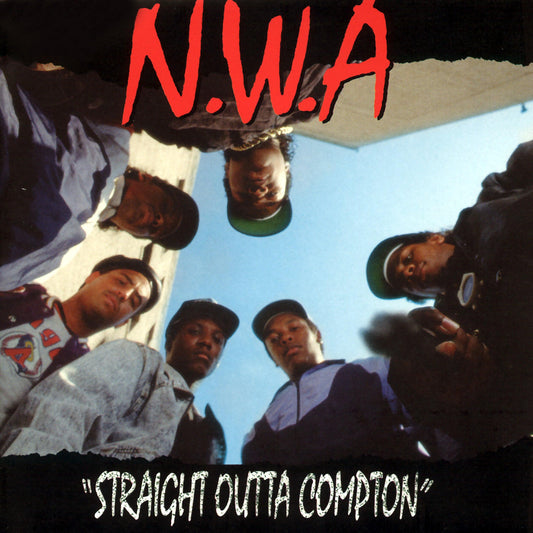 Crosley Record Storage Crate & N.W.A. Straight Outta Compton - Vinyl Album Bundle.