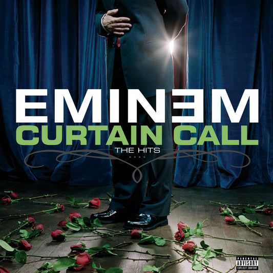 Crosley Record Storage Crate & Eminem Curtain Call - Double Vinyl Album Bundle.