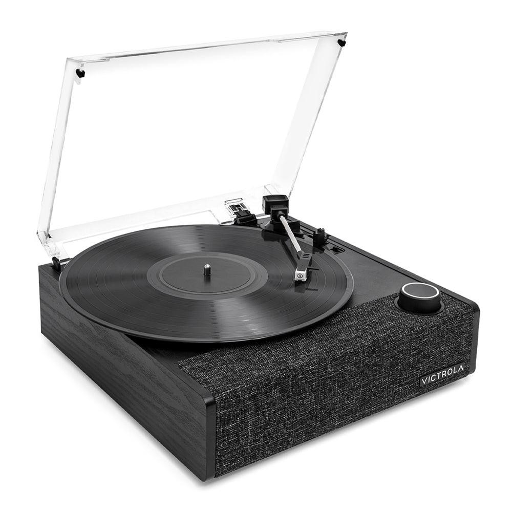 Victrola Eastwood II Turntable - Black + Bundled Record Storage Crate.