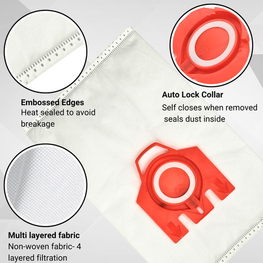5 x Miele Vacuum Cleaner Bags, FJM Type.