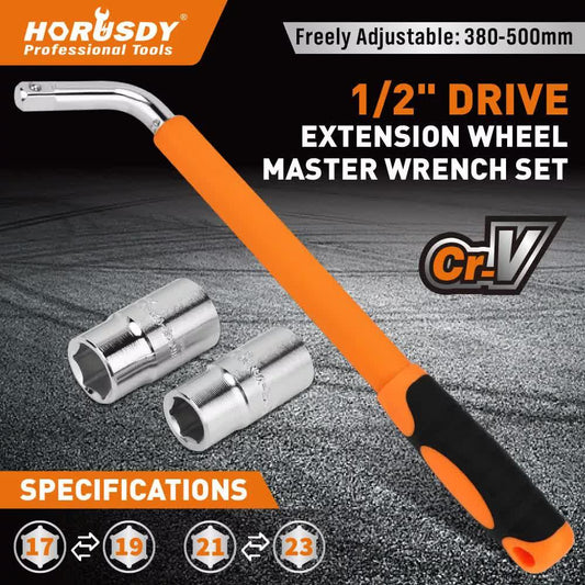 3Pcs Telescoping Lug Wrench 17/19mm 21/23MM Extendable Lug Wrench Tire Wrench.