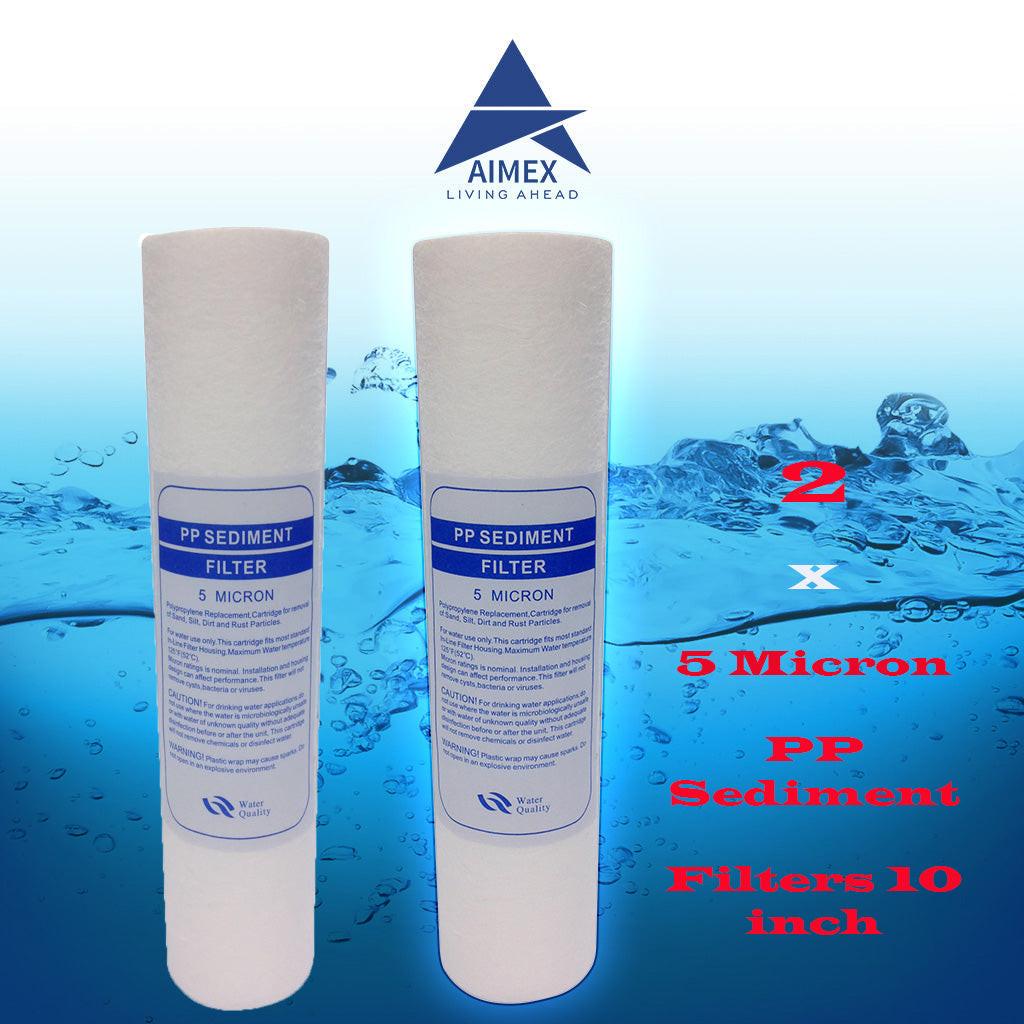 Undersink 5um Sediment Water Filter Cartridge PP X 2.