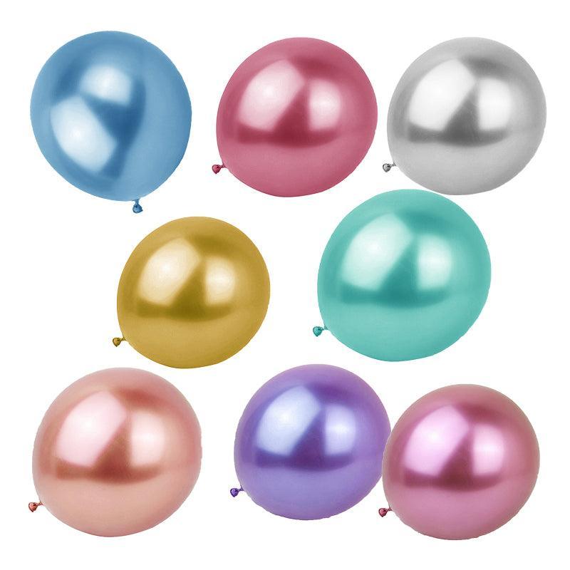 Metallic Latex Balloons 12 Inch Chrome Party Balloons for Birthday Wedding Decoration - Purple 10PCS
