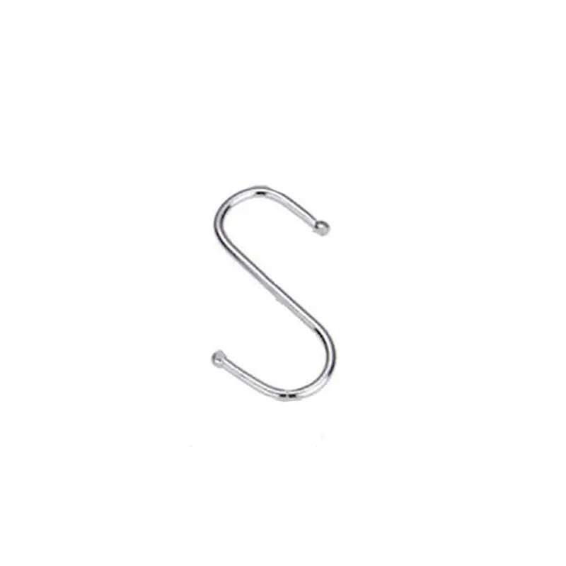 8cm Stainless Steel S Shape Hooks Kitchen Hanger Rack Clothes Hanging Plant Holders - 10PCS