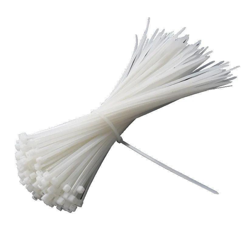 250-1000X Cable Ties Zip Ties Nylon Uv Stabilised Bulk White Clear Cable Tie - 4*150mm 500 PCS.