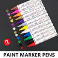 Multicolour Permanent Paint Marker Pens for Tyre Metal Glass Rubber - Orange