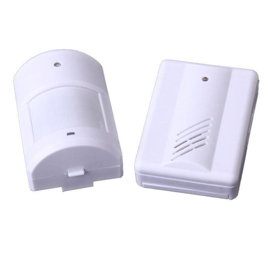 Restaurant Shop Door Entry Wireless Pir Motion Sensor Door Chime Door Bell Alarm - 1 Receiver+2 Sensors.