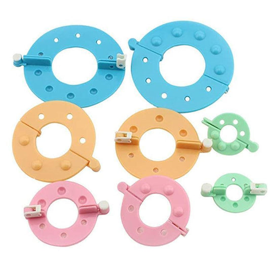 8Pcs Pompom Maker Kit 3.5/5.5/7/9Cm 4 Sizes Knitting L-Oom Diy Pom Pom Maker.