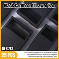 25X Black Kraft Paper Drawer Jewelry Package Necklace Bracelet Gift Package box - 20.5*15.5*4-25pcs.