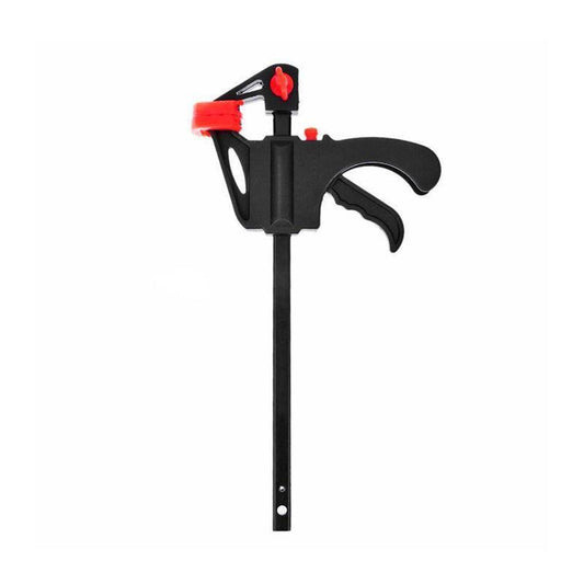 Quick Woodworking Clip Bar Clamp F-Tyle Grip Quick Ratchet Release Squeeze Tools - Red.