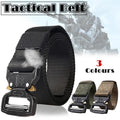 Mens Canvas Outdoor Tactical Belt Heavy Duty Army Waist Web Strap Waistband Hot - Army Green