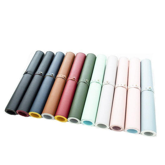 60*30Cm Leather Mouse Pad Gaming Waterproof Mousepad Desk Mat Anti-Slip Rubber - Dark Green.