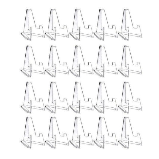 20Pcs Acrylic Clear Stand For Trading Card Psa Pokemon Card Holders Small Stand