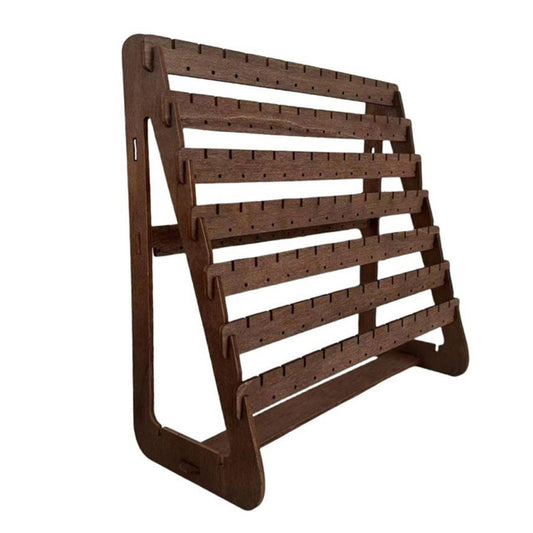 Vintage Wooden Earring Holder Jewelry Display Stand Organizer for Earrings.