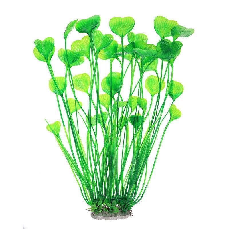 Aquarium 40cm Artificial Simulation Water Plants Fish Tank Plant Grass Decor - Red