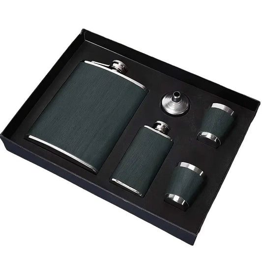 Stainless Steel Hip Flask Portable Wine Pot Flat Pocket Bottle Outdoor Travel.