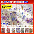 Scrapbooking Flower Stickers Pet Transparent Sticker - F.