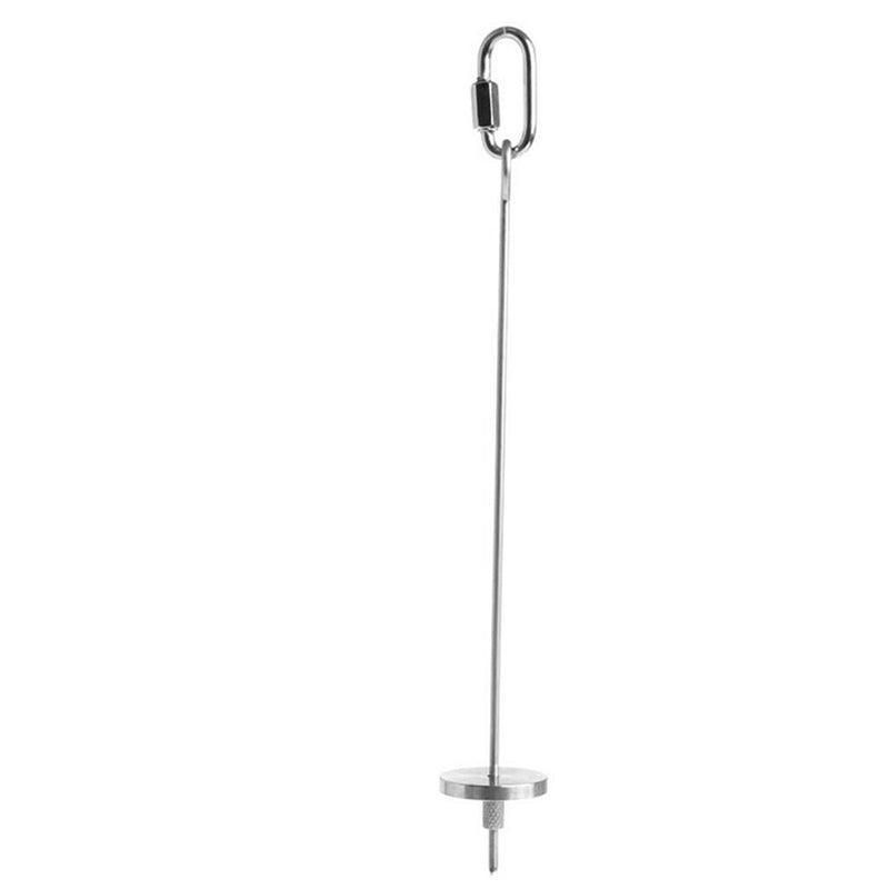 Pet Stainless Steel Bird Parrot Cage Skewer Food Meat Stick Spear Fruit Holder - 12CM