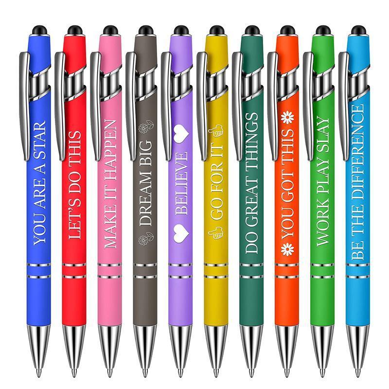 Funny Pens Swear Word Pen Set Black Ink Writing Pen Funny Office Diary Gift - Set C