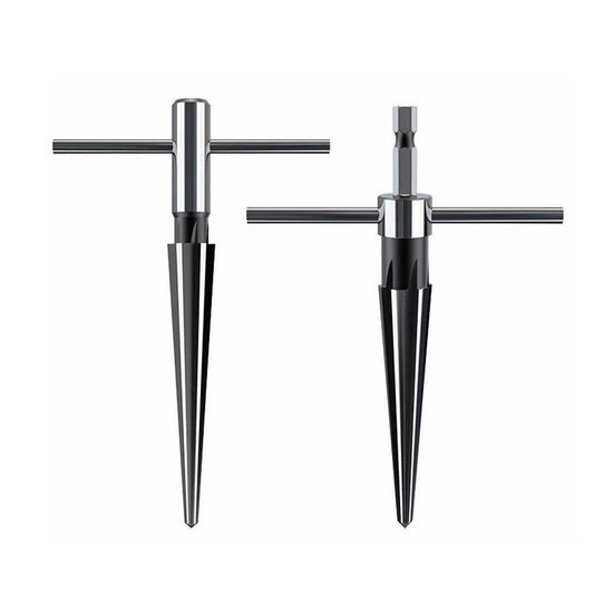 Round Shank Hexagon Shank T Handle Taper Reamer Tool for Drilling and Boring - Hexagon Shank Reamer(3-13mm).