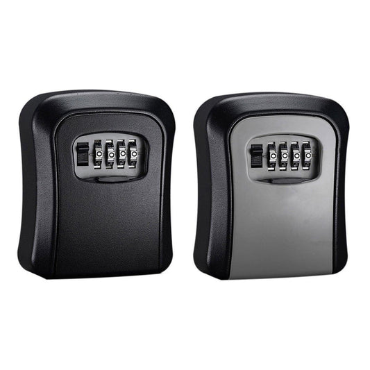 Combination Key Box with Combination Lock for Home Office Security Storage - Black.